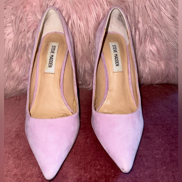 LAVENDER 🪻SUEDE STEVE MADEN PUMPS - Picture 1 of 6